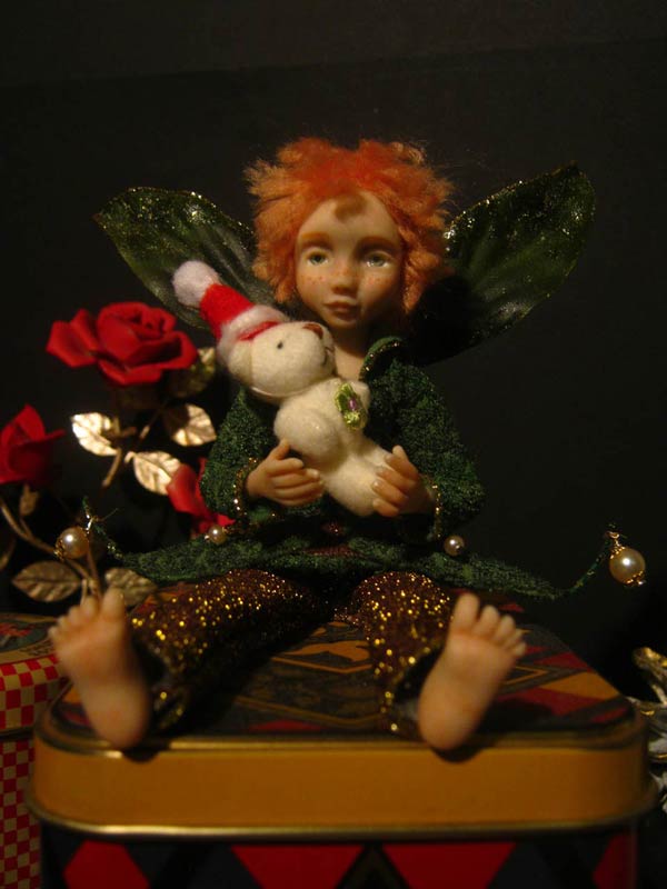 Ooak Posable Fairy Tale Noel e Orsetto